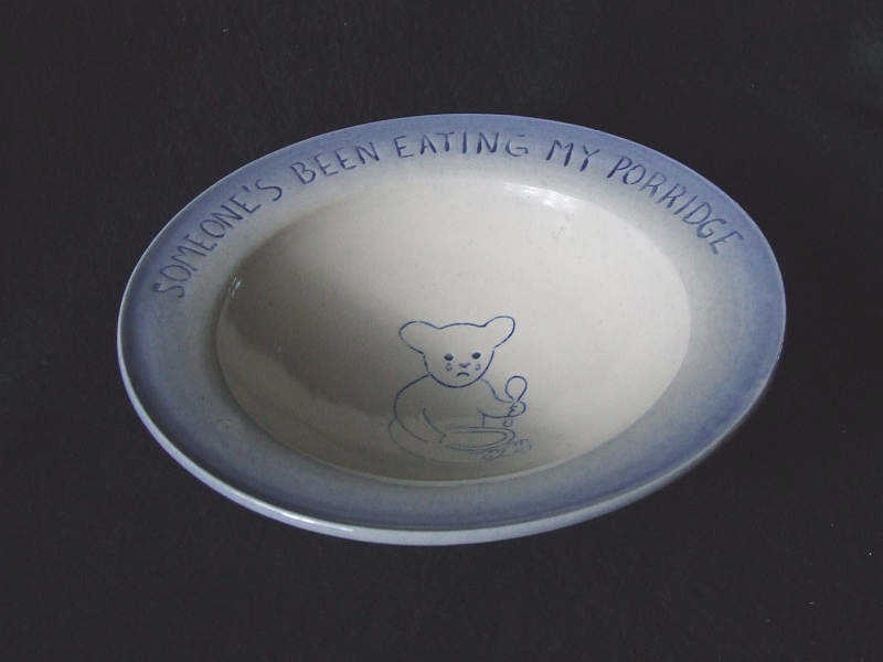 Baby bear porridge plate