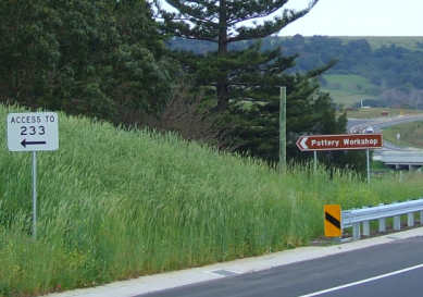 Roadside sign