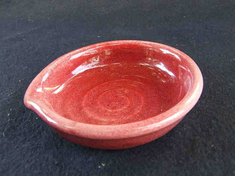 Spoon rest copper red