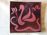 Square plate with red ducky